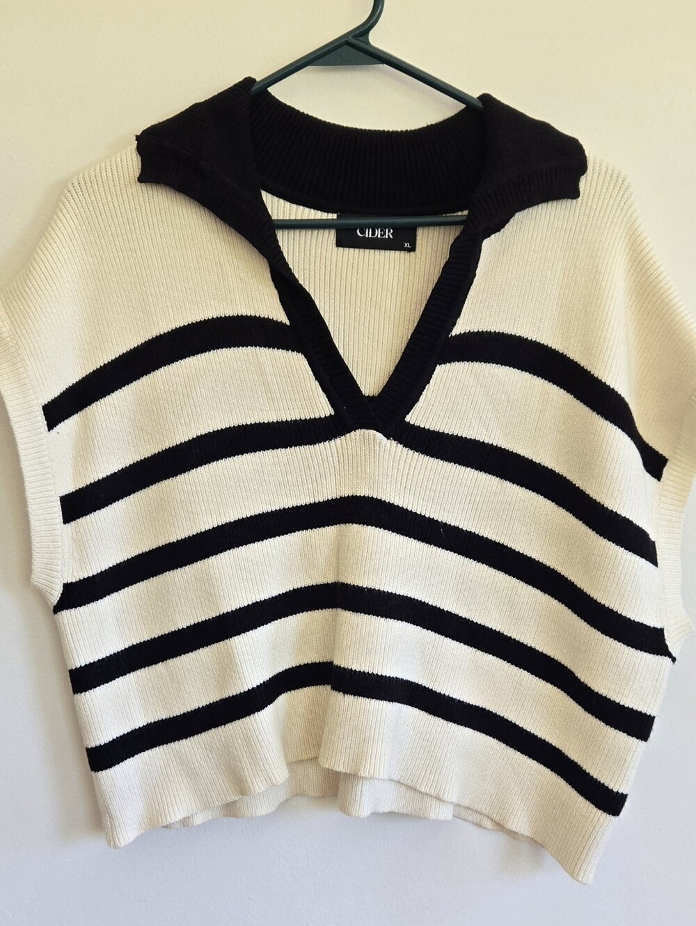 Cider Preppy Old Money Knit Top Size XL